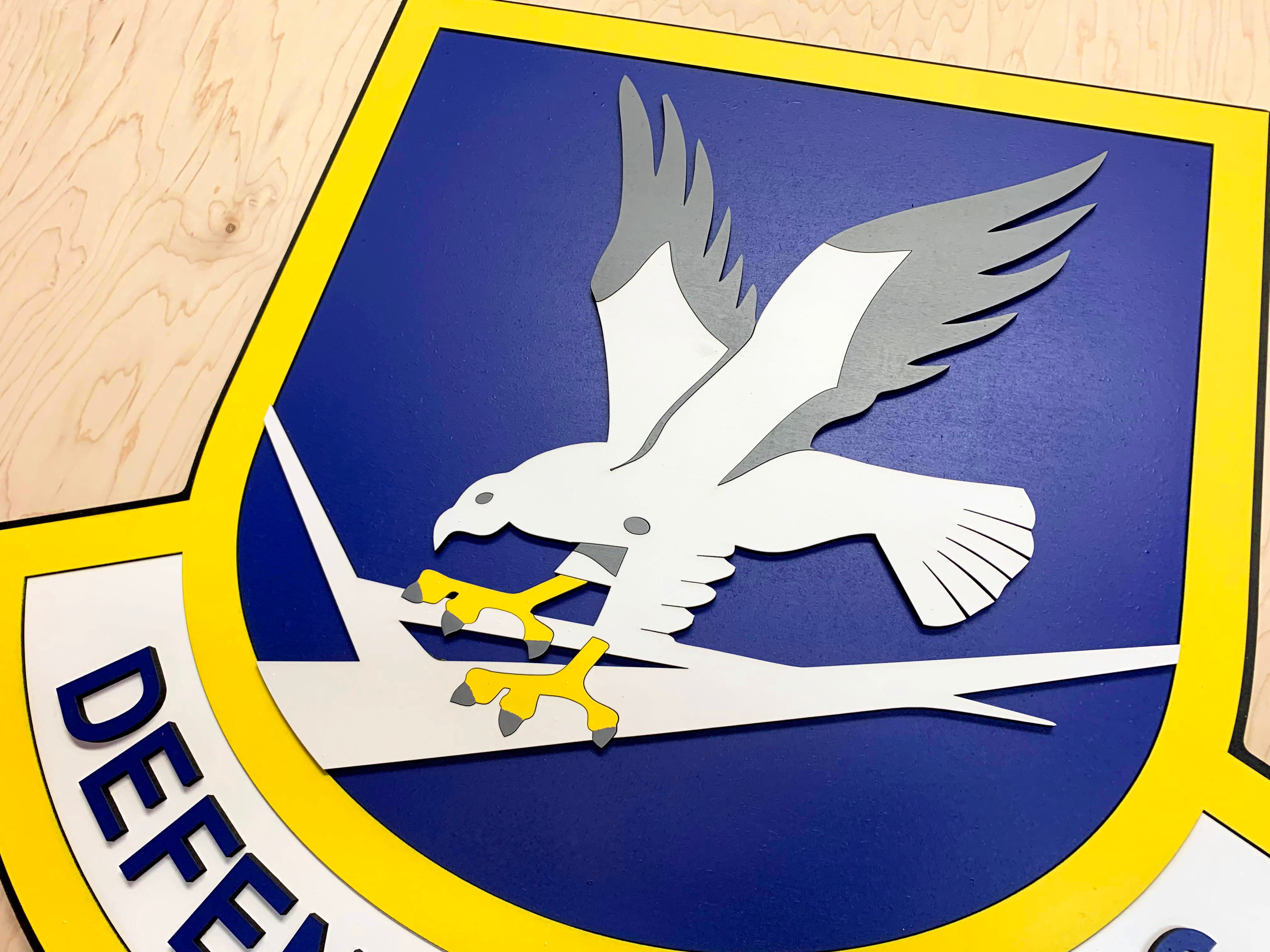 USAF Security Forces Wooden Patch by Patriot Wood