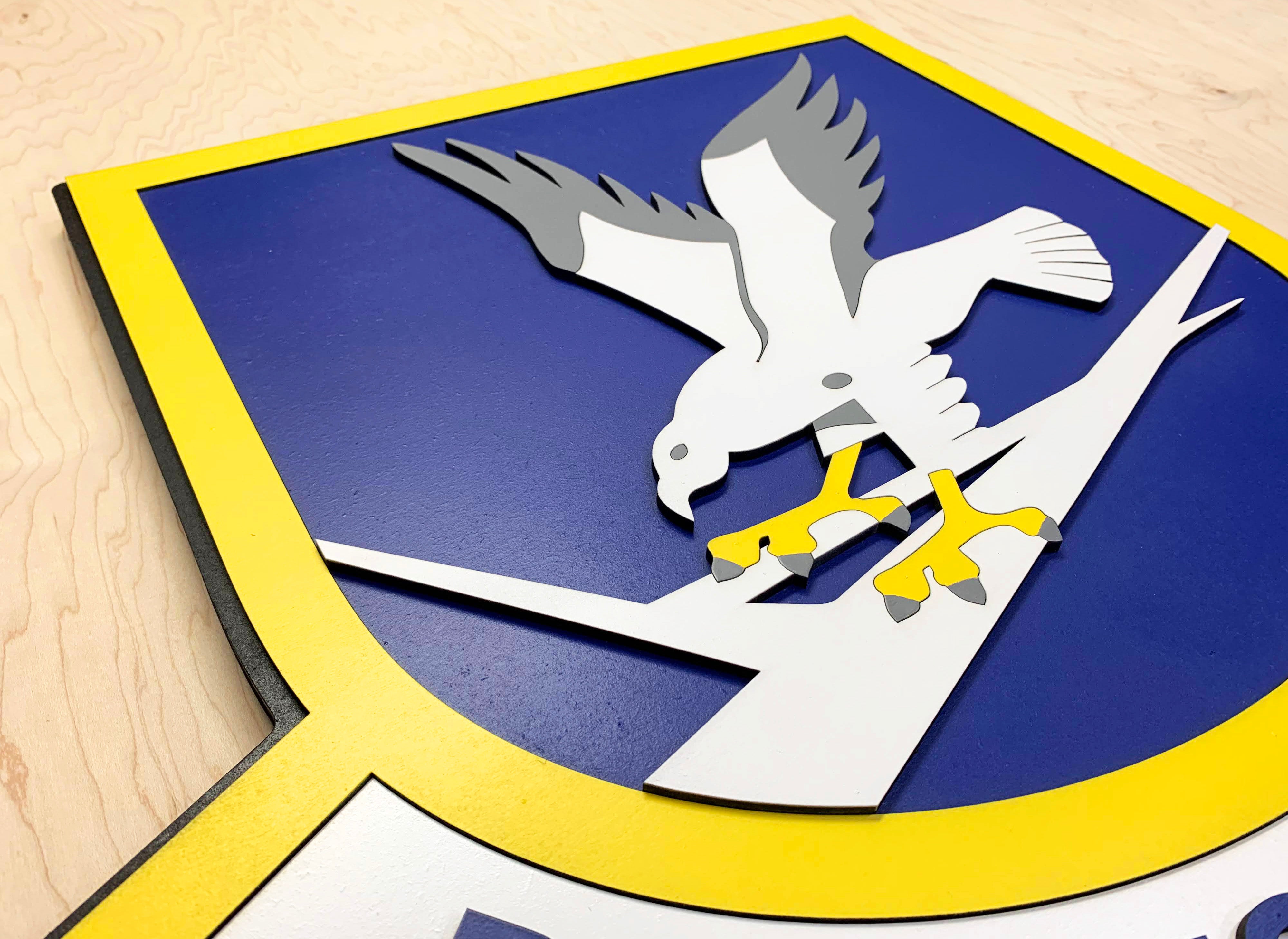 USAF Security Forces Wooden Patch by Patriot Wood