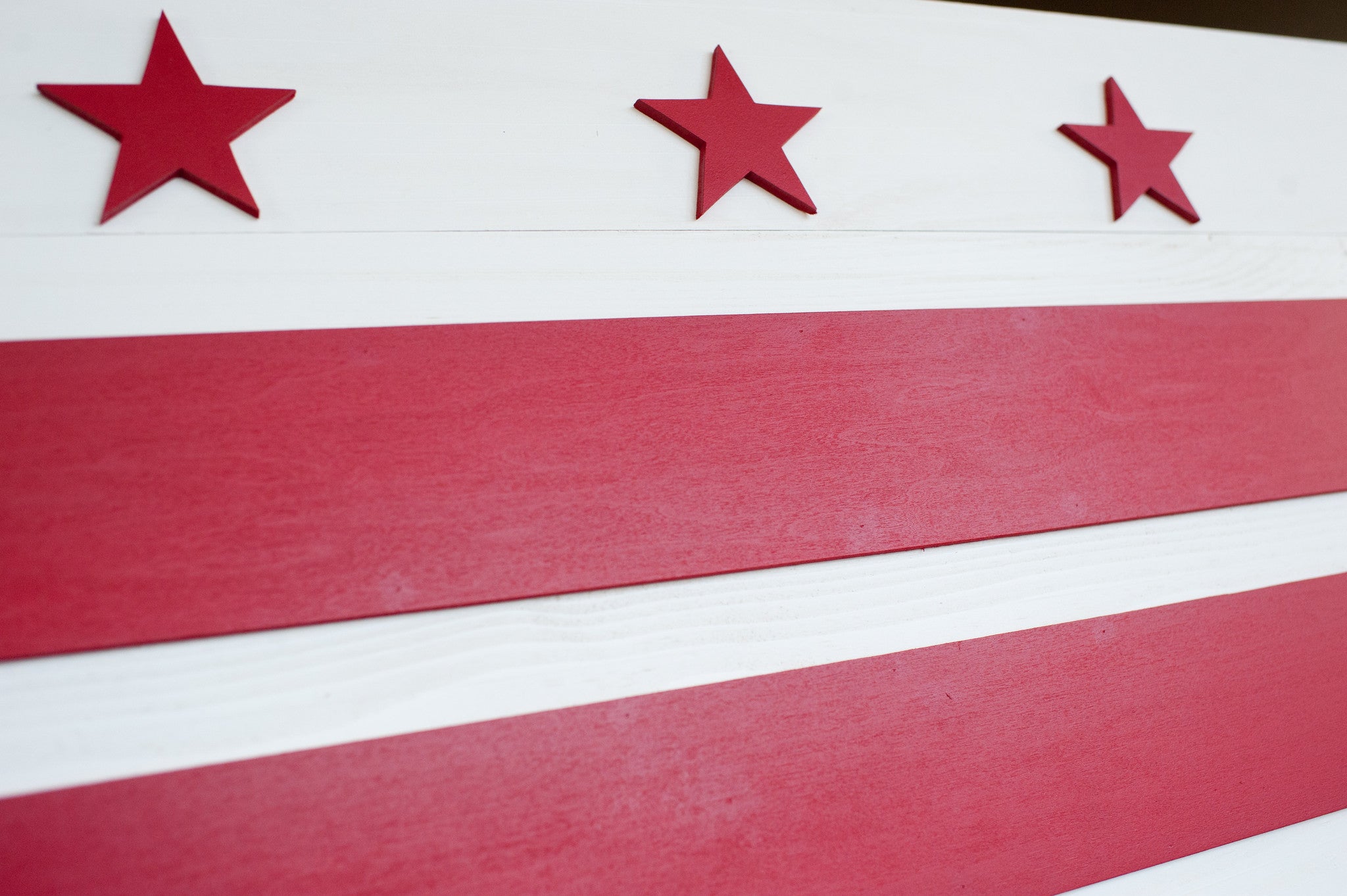 Washington DC Wooden Flag by Patriot Wood