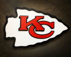 Kansas City Chiefs 3D Multilayered Wood Logo