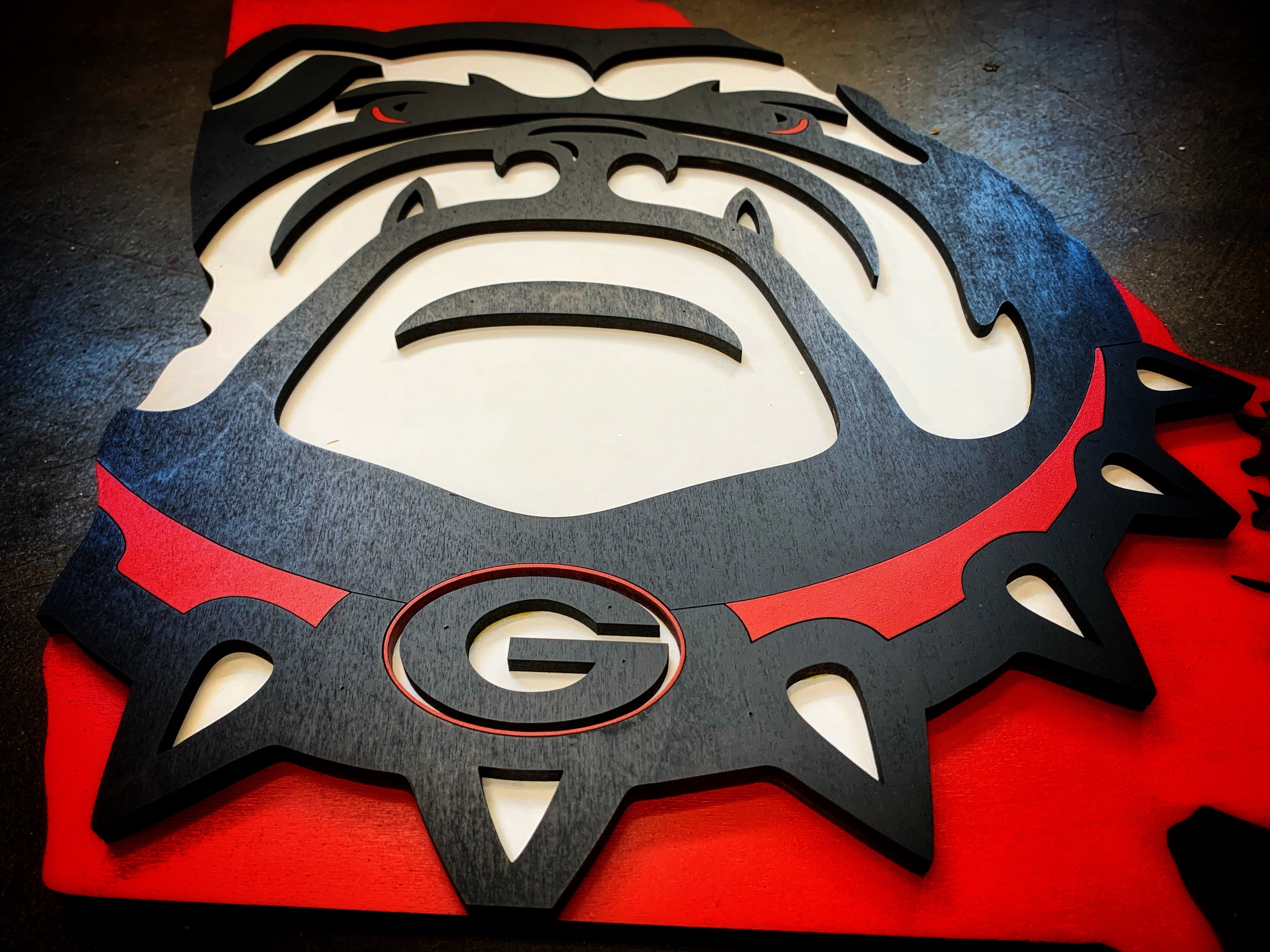 UGA Bulldog Wooden Wall Art - University of Georgia