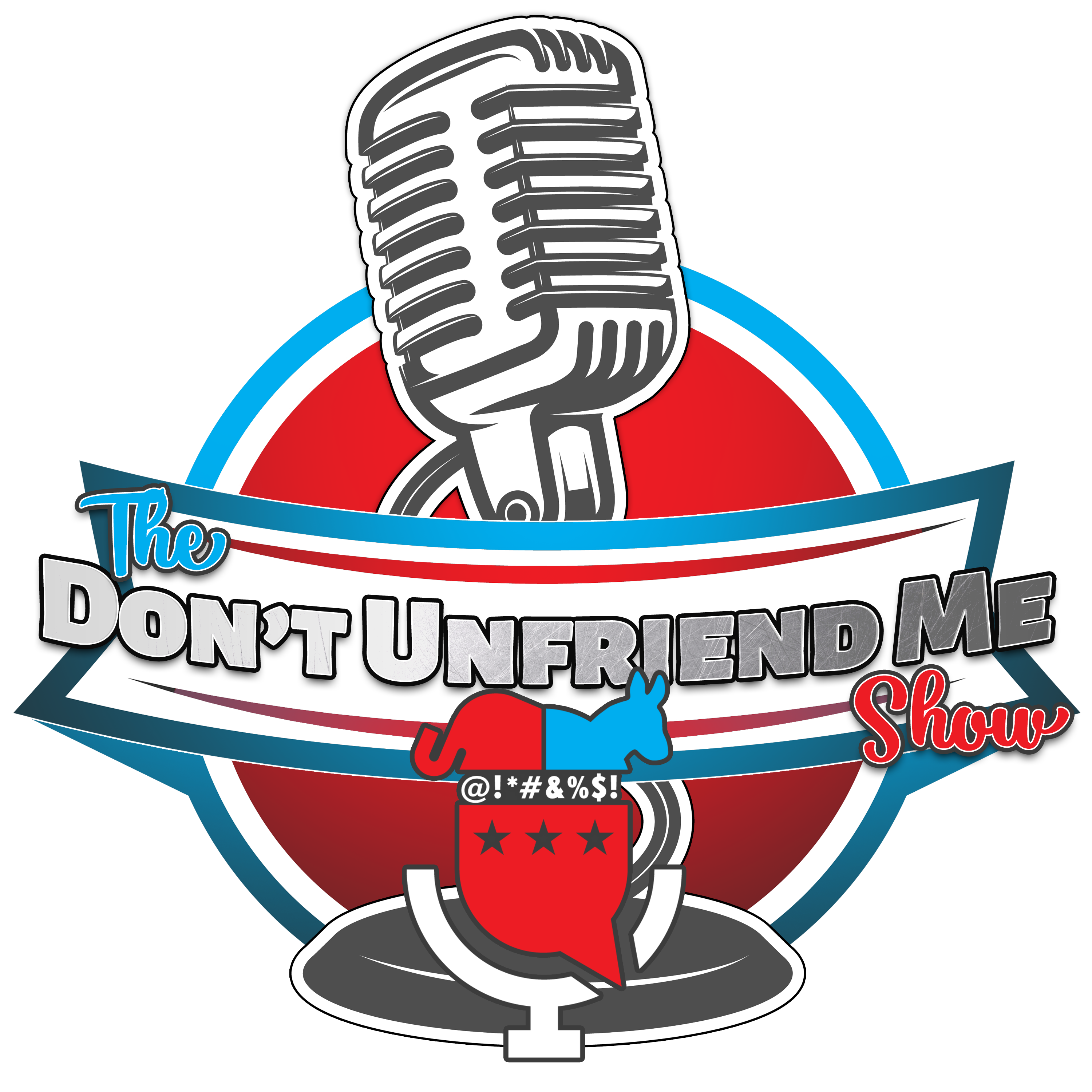 Custom Don't Unfriend Me Show Wood Logo