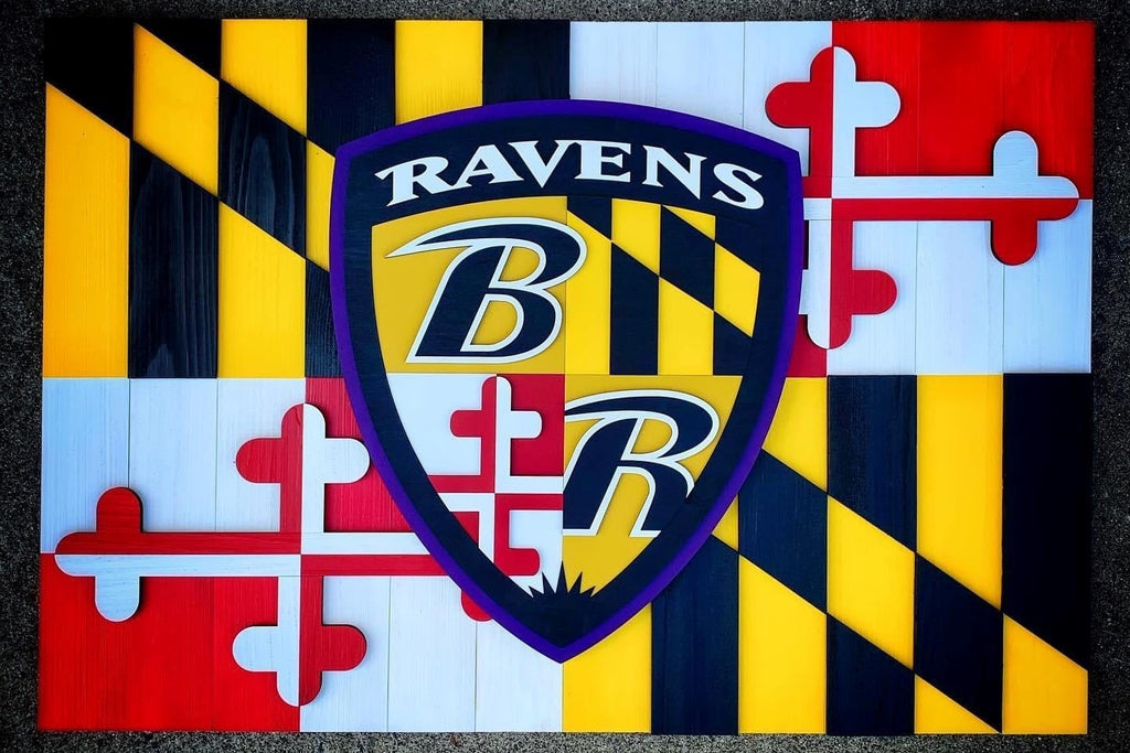 Baltimore Ravens Shield Logo - One of the Best Logos in Sports – Patriot Wood