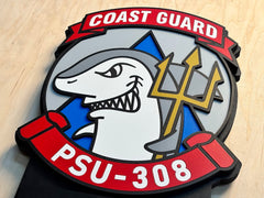 Coast Guard PSU-308 Custom Wood Award Plaque