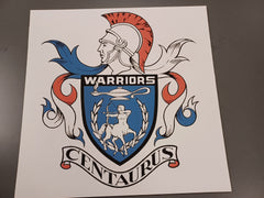 Centaurus Warriors Custom Wood Logos