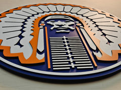 Chief Illiniwek Wood Sign