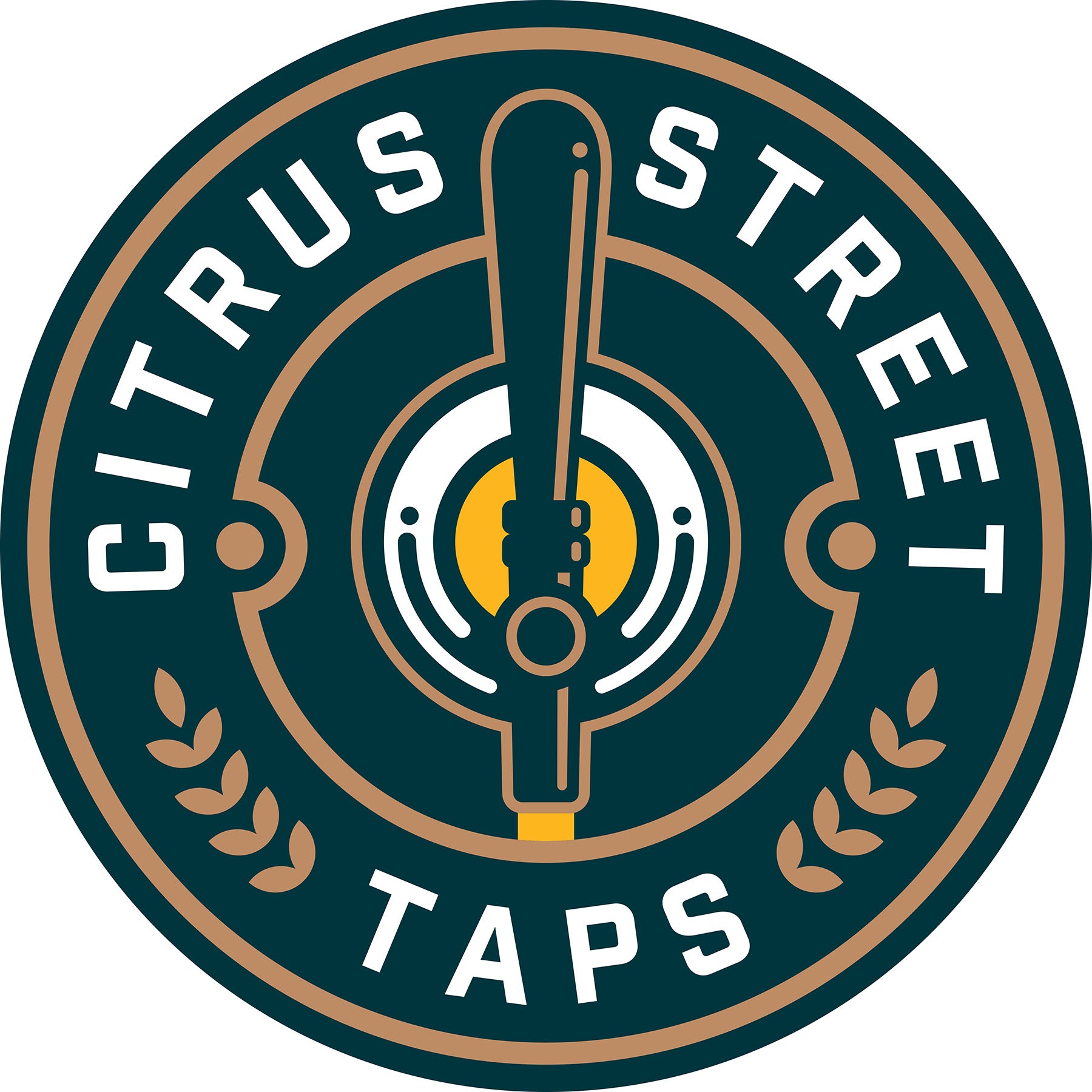 Citrus Street Taps Custom Wood Logo