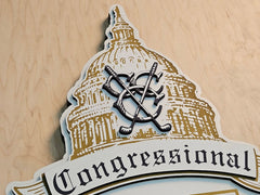 Congressional Country Club Custom Wood Award Plaque