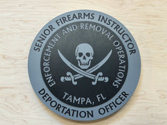 Enforcement And Removal Operations (Alternate) Wood Plaque