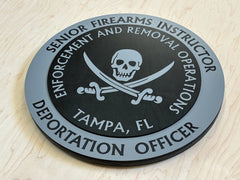 Enforcement And Removal Operations (Alternate) Wood Plaque