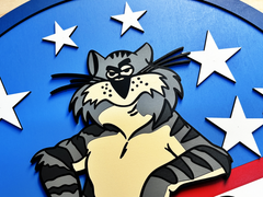 F-14 Topcat Topgun Wooden Patch by Patriot Wood