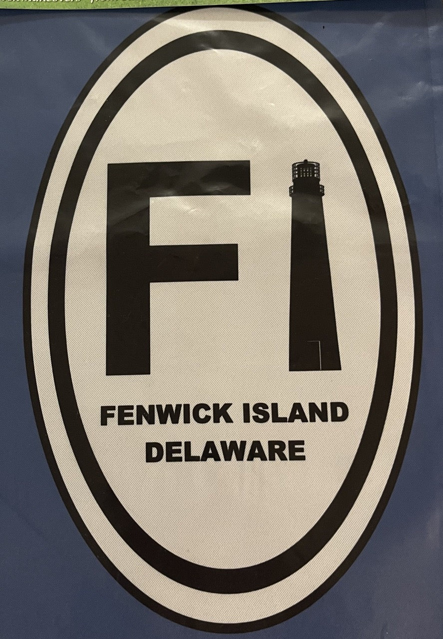 Fenwick Island Bumper Sticker Wood Wall Art