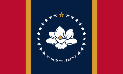 Mississippi Vintage Wood Flag