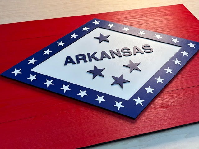Arkansas Wood Flag