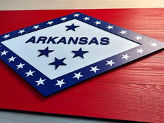 Arkansas Wood Flag