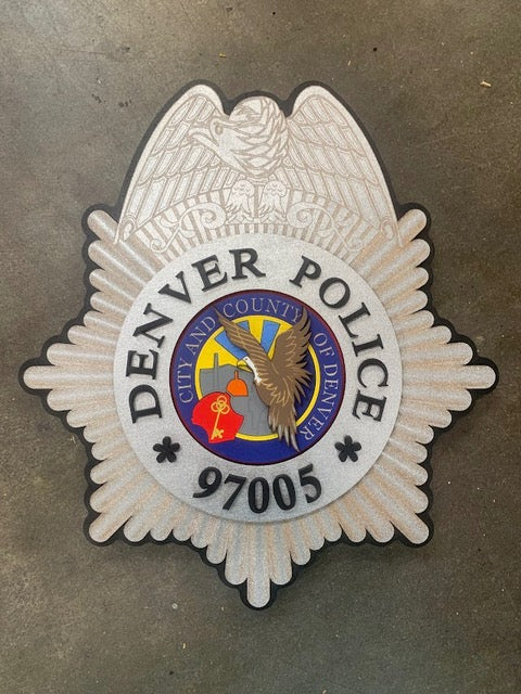 Custom Denver PD Wood Badge