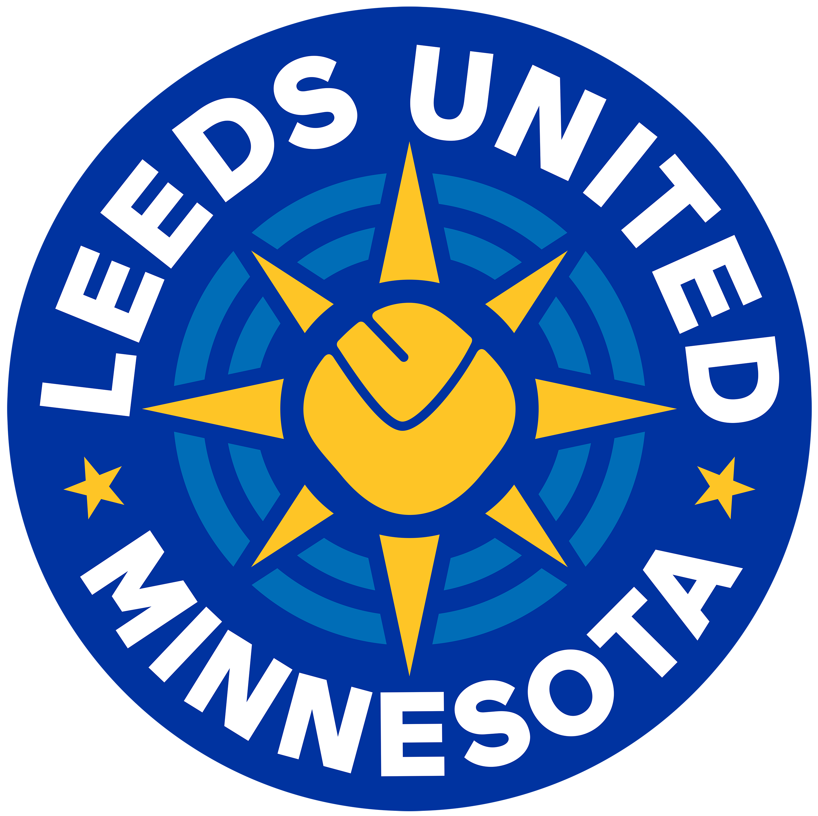 Leeds United Minnesota Custom Wood Logo