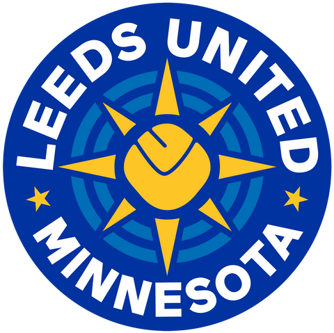 Leeds United Minnesota Custom Wood Logo