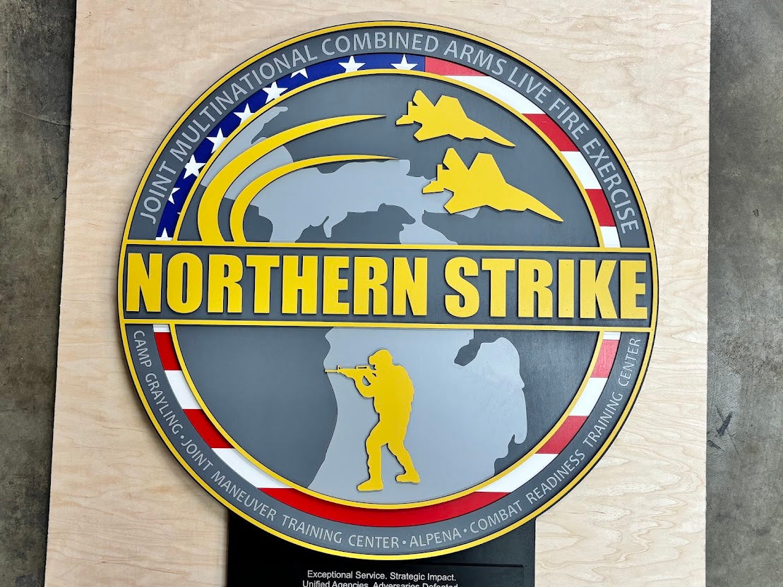 Northern Strike Custom Wood Award Plaque