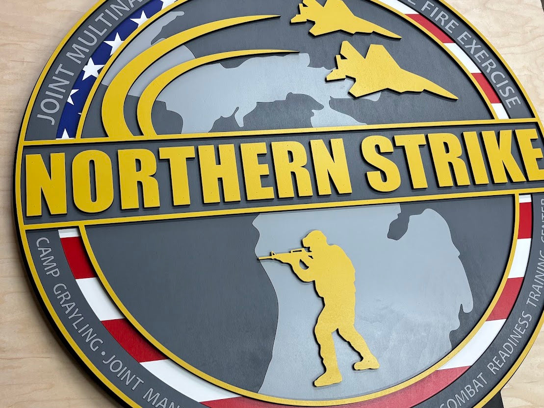 Northern Strike Custom Wood Award Plaque