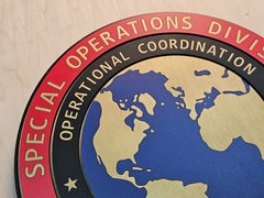Special Operations Division Custom Wood Emblem