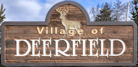Village of Deerfield Custom Wood Sign