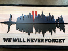 We Will Never Forget 9/11 Wood Wall Art