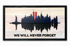 We Will Never Forget 9/11 Wood Wall Art