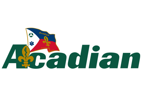 Acadian Retirement Wood Logo