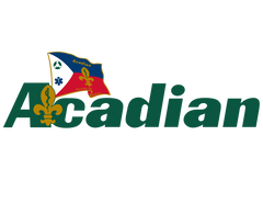 Acadian Retirement Wood Logo