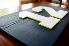 Seahawks 12th Man Wood Flag, wooden wall art by Patriot Wood