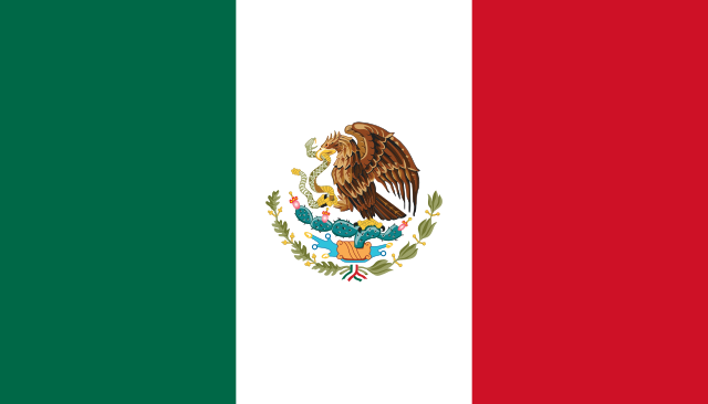 Mexico Wood Flag