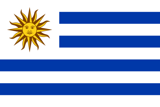 Uruguay Wood Flag