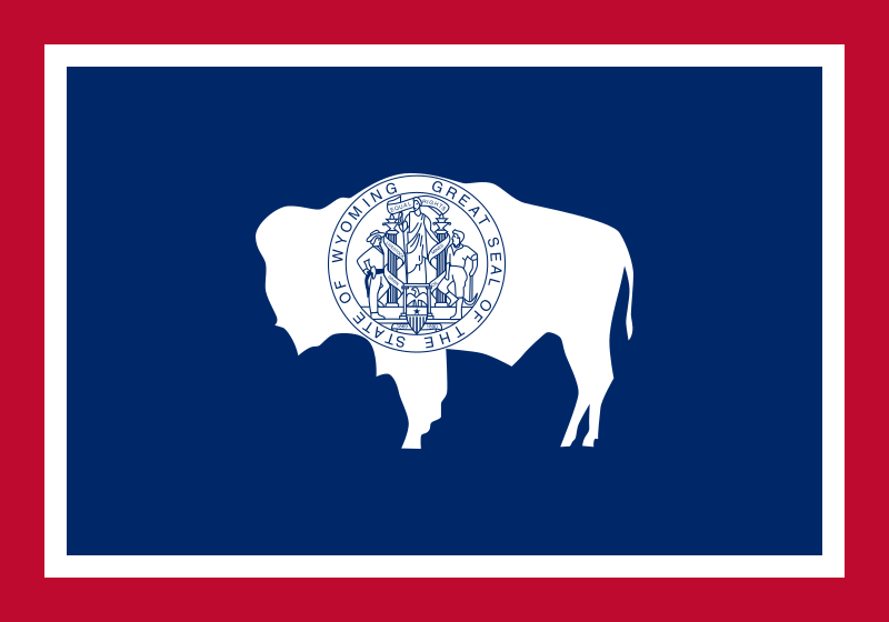 Wyoming Wood Flag