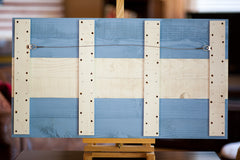 Argentina wood flag, wooden wall art by Patriot Wood