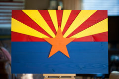 Arizona wood flag, Arizona wooden flag, wall art by Patriot Wood