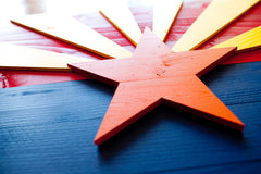 Arizona wood flag, Arizona wooden flag, wall art by Patriot Wood