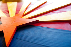 Arizona wood flag, Arizona wooden flag, wall art by Patriot Wood