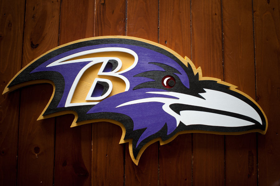 Baltimore Ravens Wood Wall Art