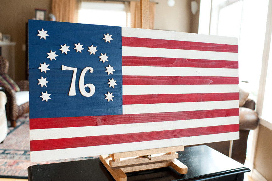 Bennington wood flag, wooden flags by Patriot Wood