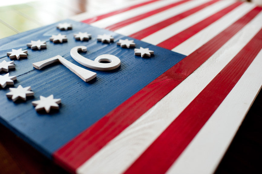 Bennington wood flag, wooden flags by Patriot Wood