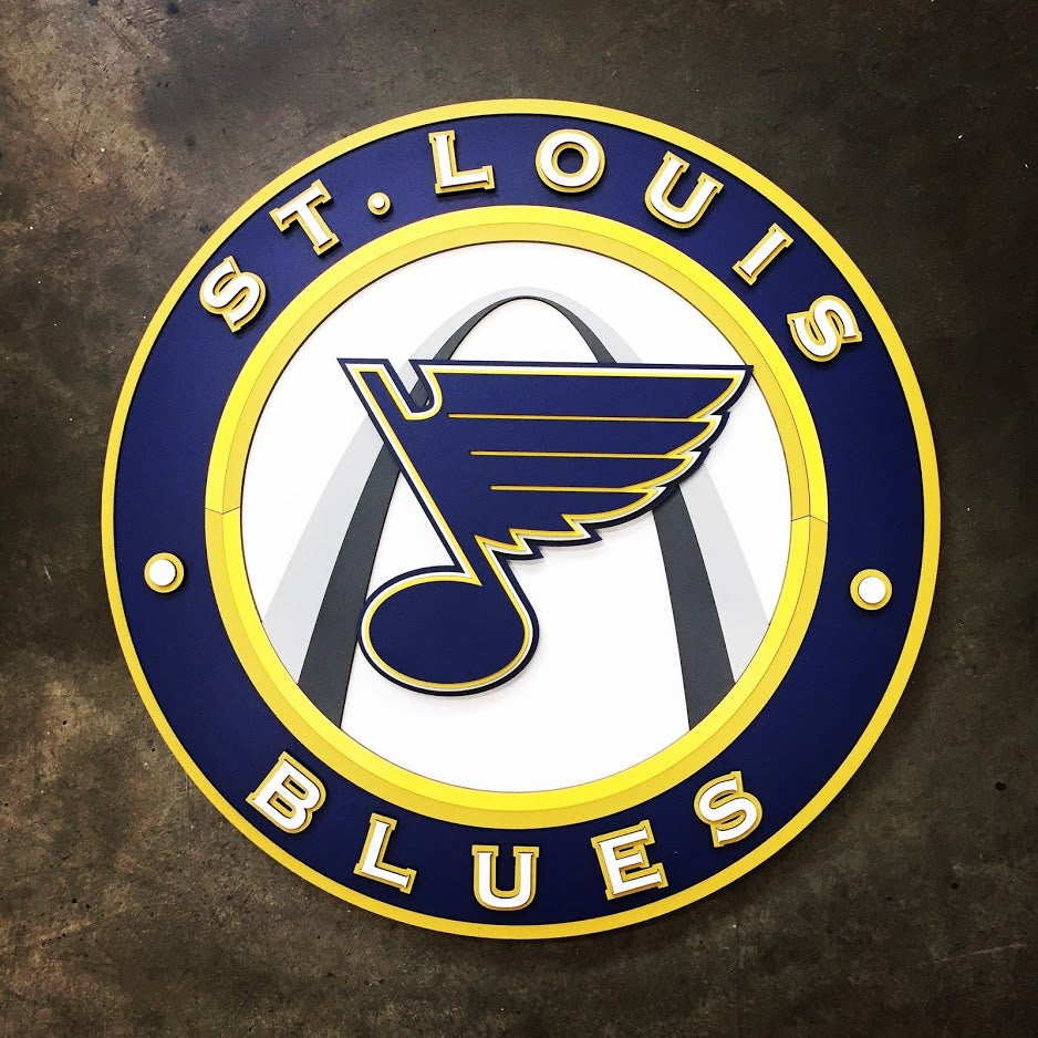 LogoArt St. Louis Blues Enameled Logo Bead