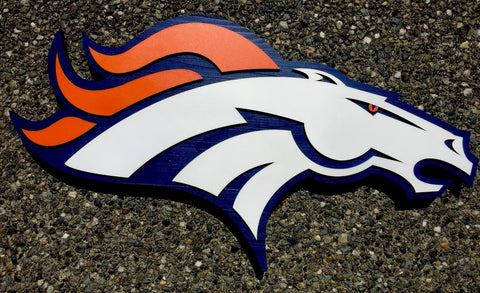 Denver Broncos Wood Wall Art