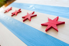 Chicago Wood Flag by Patriot Wood