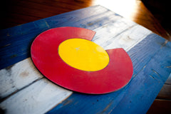 Colorado Vintage Wooden Flag by Patriot Wood