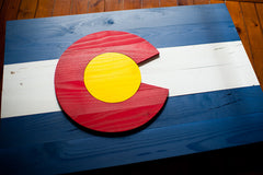 Colorado Wood Flag, Colorado wooden flag, wall art by Patriot Wood