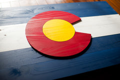 Colorado Wood Flag, Colorado wooden flag, wall art by Patriot Wood