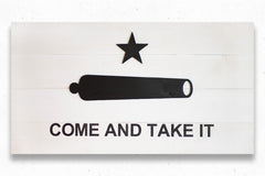 Come And Take It Wood Flag, wooden wall art by Patriot Wood