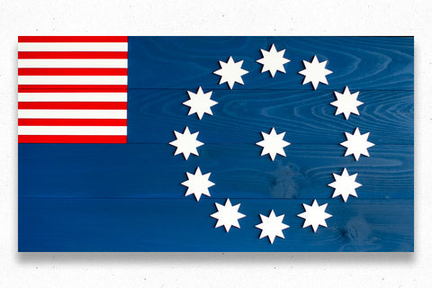 Easton wooden flag by Patriot Wood