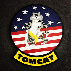 F-14 Tomcat Wood Patch Top Gun
